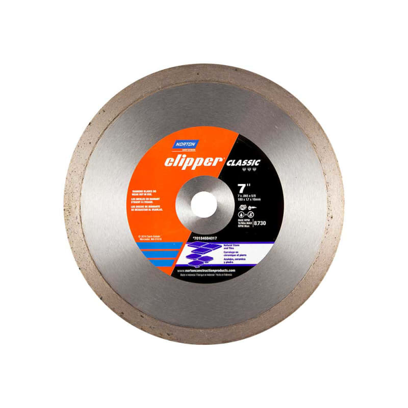 Norton Diamond Blade | Continuous Rim, Classic 10 X .065 X 5/8