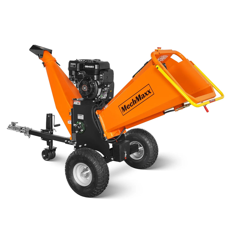 6 inch E-start ZONSEN 420cc 13.4hp Gasoline Engine Powered Drum Wood Chipper ,  P4206